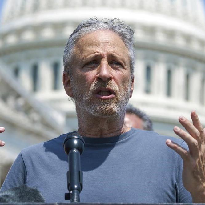 Jon Stewart pushes VA to help veterans sickened after post-9/11 exposure to uranium